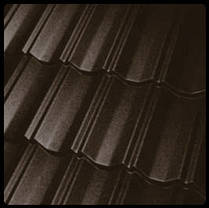 Модульна черепиця Novatik Metal Classic Duo High Coat RAL 9005 (2-модульний) Voestalpine 0,5 мм, фото 4