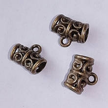 Кулон підвіска бейл металевий бронза 10 шт 11 х 5 мм