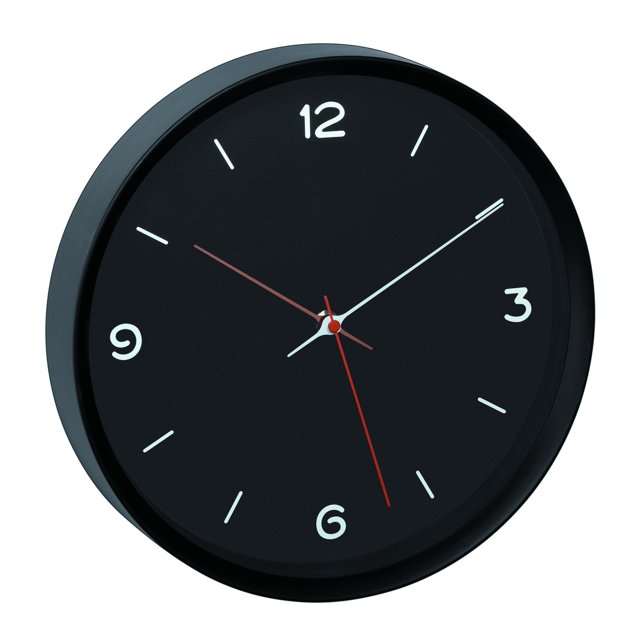 Аналоговые настенные часы TFA Sweep BLACK d=309x50 мм - фото 1 - id-p1310409356