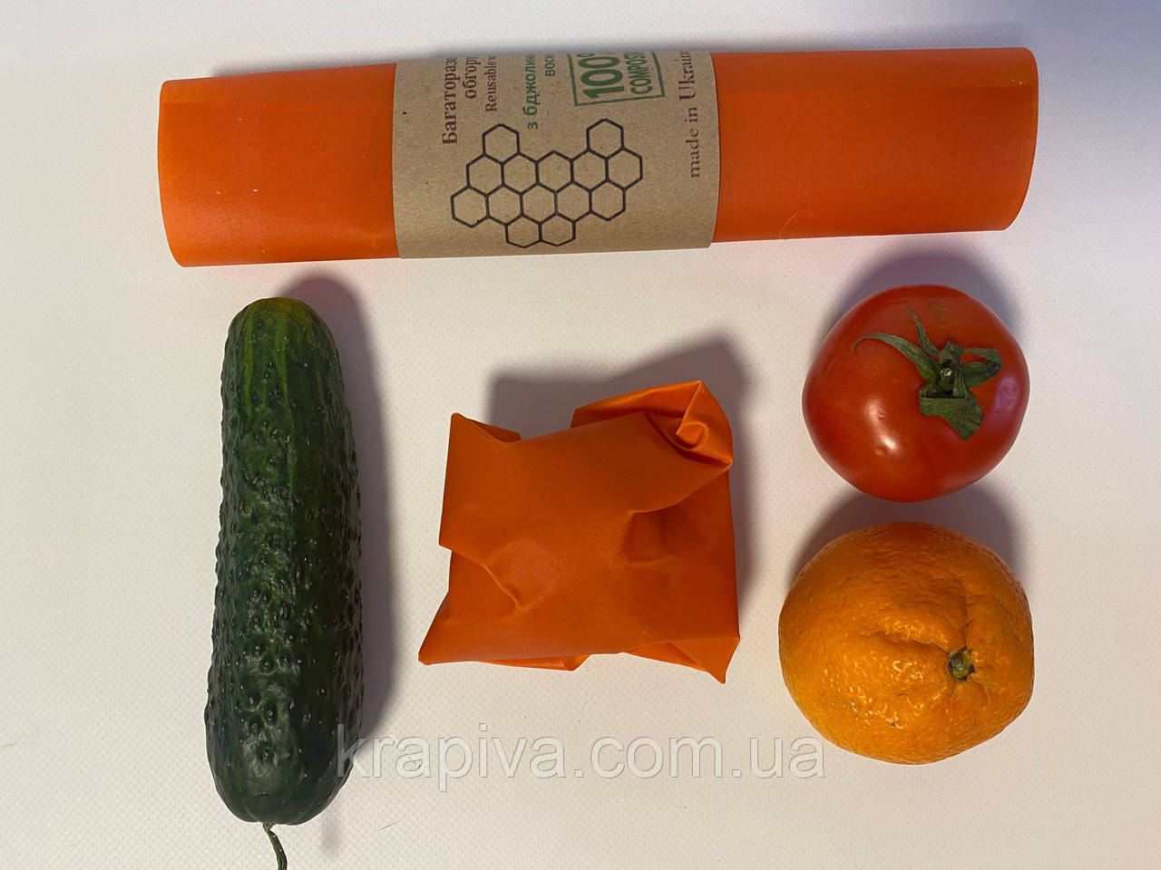 Багаторазова воскова упаковка для продуктів, серветка обгортка вощанка, екоупаковка, вощені серветки