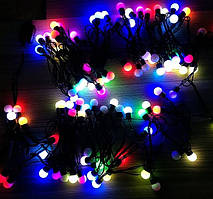 Гірлянда Штора - кульки 120 LED 200×120 см (колір: мульти, теплий білий)
