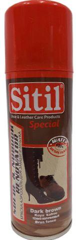 Фарба-аерозоль для замші та нубука Sitil Special 200ml (колір коричневий)