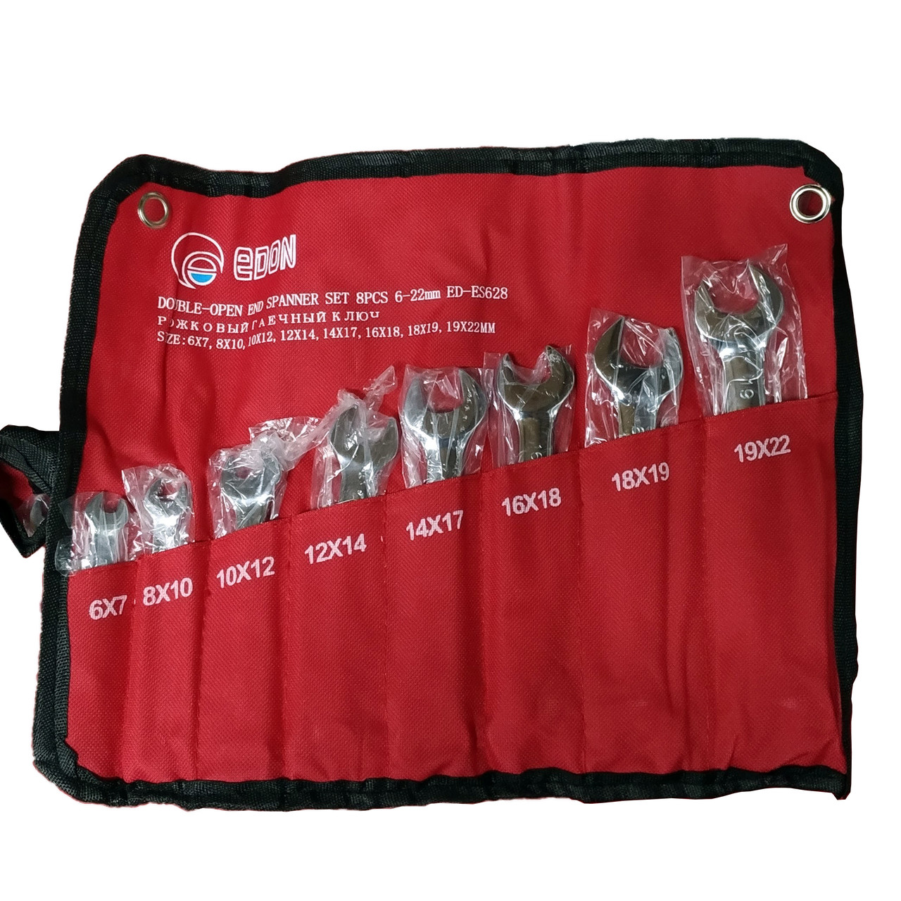 Набір ріжкових гайкових ключів ED-ES628
