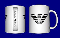 Кружка брендована / фірмова чашка Армані (Armani)