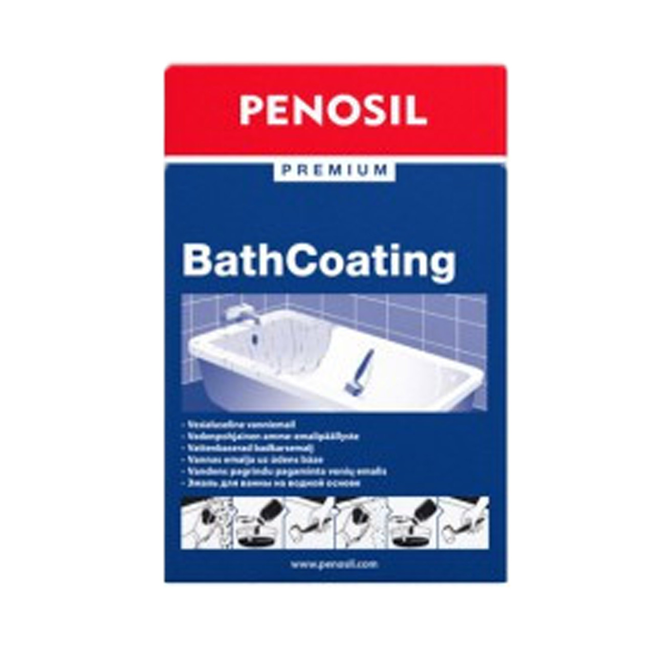 Купить. Эпоксидная эмаль для реставрации чугунных ванн ВАTHCOATING PENOSIL