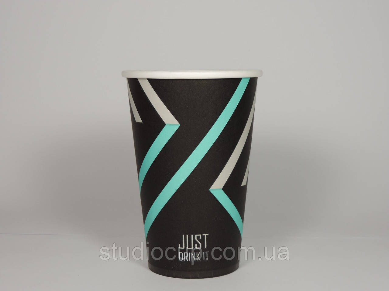 Стакан паперовий JUST DRINK IT 340 мл (50шт/уп) кр 79