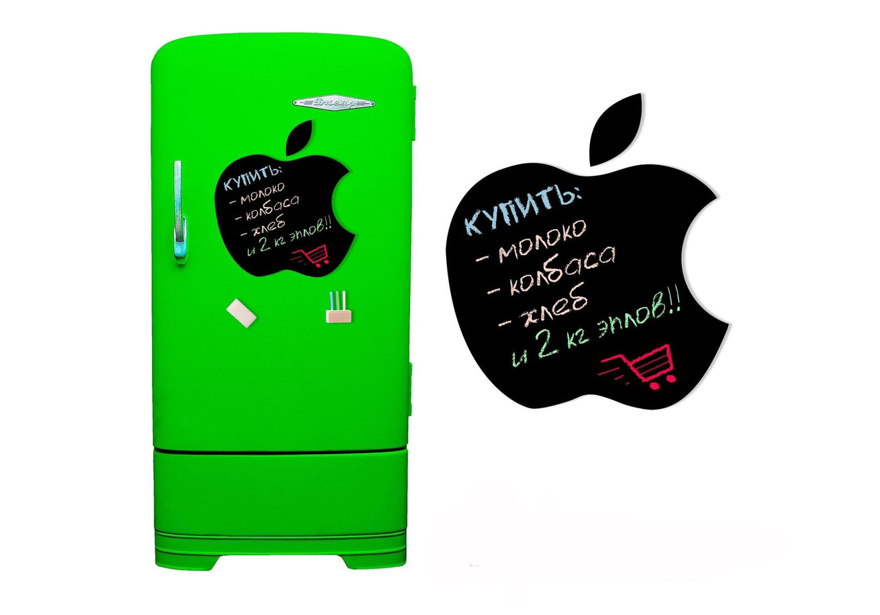 Магнітна дошка на холодильник крейдяна "Apple"