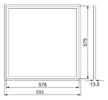 Світлодіодний світильник SL-408L 48W 5000K ART-MAGIC SQUARE Код.57876, фото 2