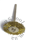 Щетка крацовка дисковая латунь 3*38 мм