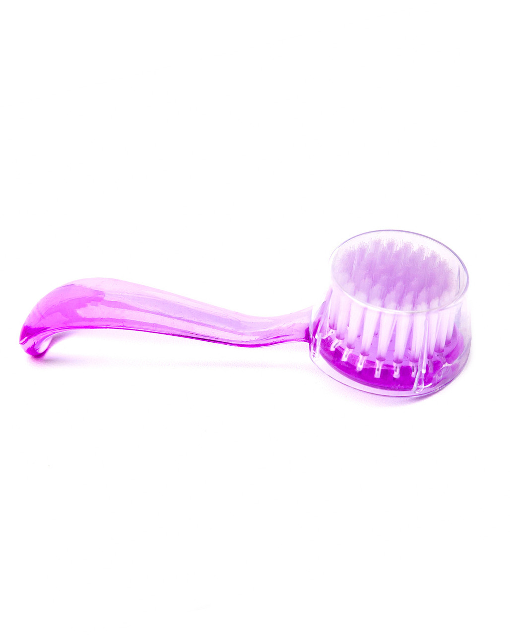 Щітка з ручкою для манікюру і педикюру, фіолетова