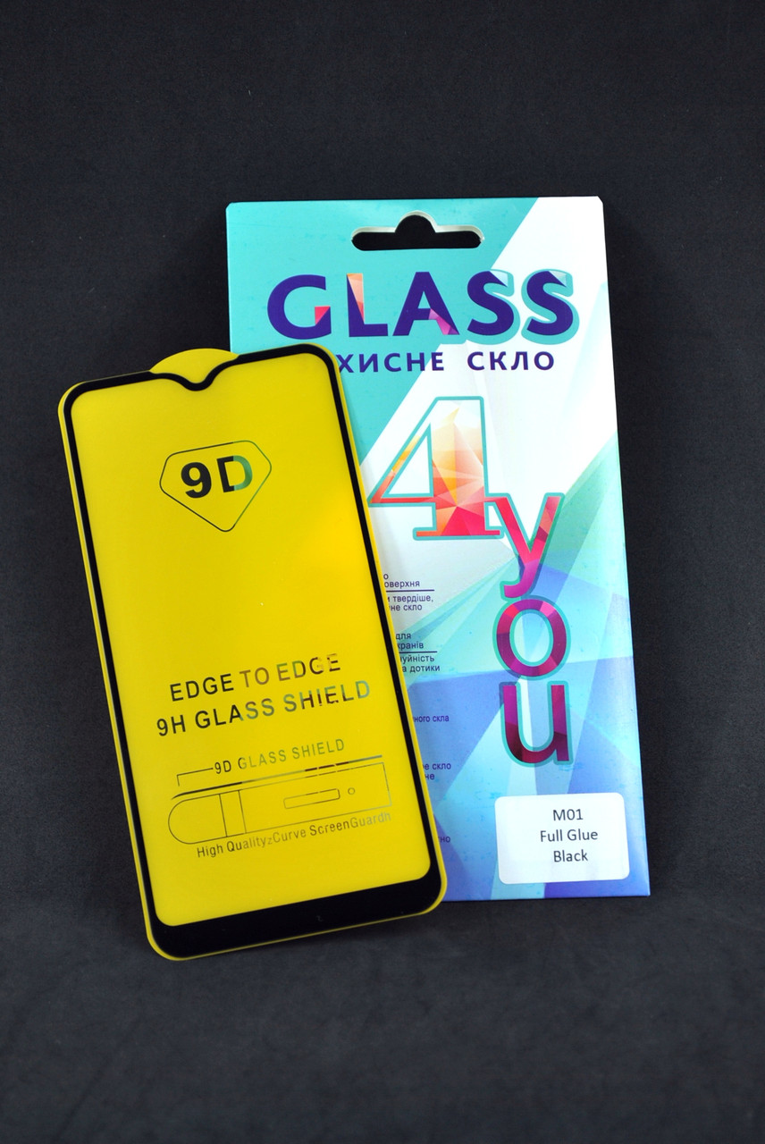 Захисне скло Xiaomi Mi 10 Lite Full Glue 2.5 D (0.3 mm) Black 4you