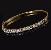 Женский браслет из желтого золота с бриллиантами С44Л1№25