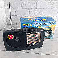 Переносний фм радіоприймач KIPO KB 308AC FM радіо
