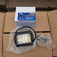 Фара LED прямоугольная 36W, 12 ламп, 10/30V 6000K