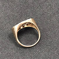 Золоте кольцо 585 проби б/у, вага - 2,06 г, розмір - 19, фото 4