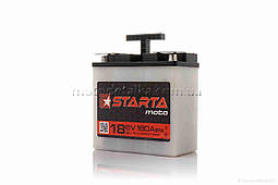 АКБ 6V 18A кислотний 140-85-140 mm плоска клема "STARTA" УКРАЇНА