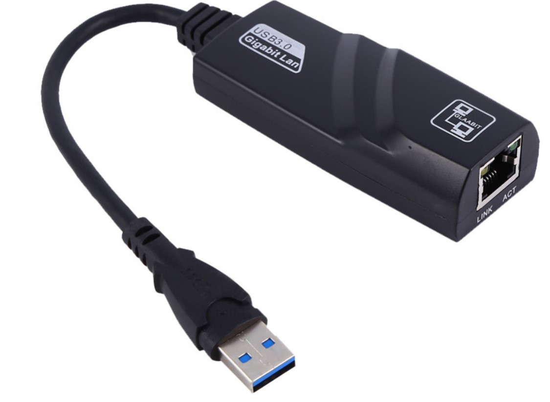 Мережева карта 3.0 USB — Lan RJ45 чорна HY-3001