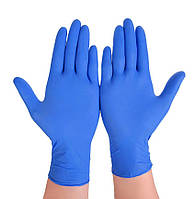 Рукавички сині розмір XL ,резинові,латексні 100 шт/50 пар