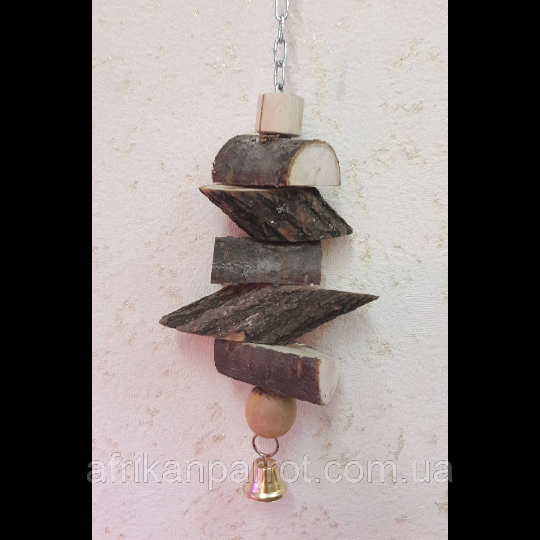 Іграшка для папуги з фруктових дерев., фото 1