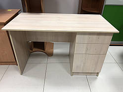 Письмовий стіл з шухлядами шамоні світлий