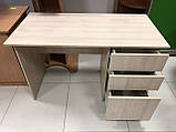 Письмовий стіл з шухлядами шамоні світлий, фото 3