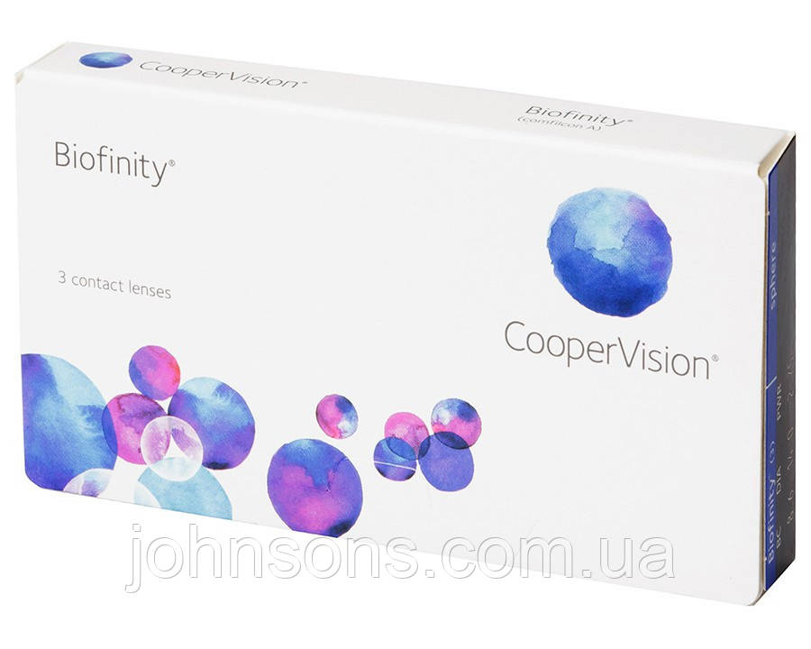 Контактні лінзи Biofinity Cooper Vision 1уп (3шт)