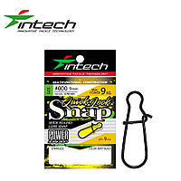 Застібка Intech Quick lock Snap Matt Black (9шт) (#0)