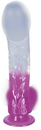 Фаллоімітатор на присосі з мошонкою Orion Ready Mate прозоро-фіолетовий all Оригінал, фото 2