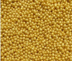 Рисові кульки  золоті 2-3 мм. 30 г