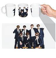 Чашка біла k-pop BTS (z014)