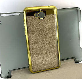 Чохол для Huawei Y5 2017 накладка Fasion Case бампер протиударний з принтом золотий