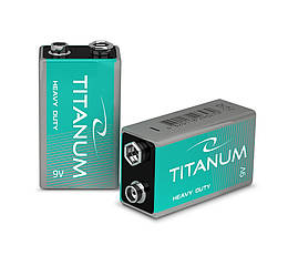 Батарейка сольова Titanum 6F22 SHRINK (Крона) Ціна вказана за 1 шт,