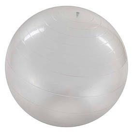 М'яч для фітнесу фітбол 65 см прозорий глянець 5415-19