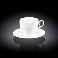Чашка для капучино з блюдцем WILMAX 170мл Колір білий 993104