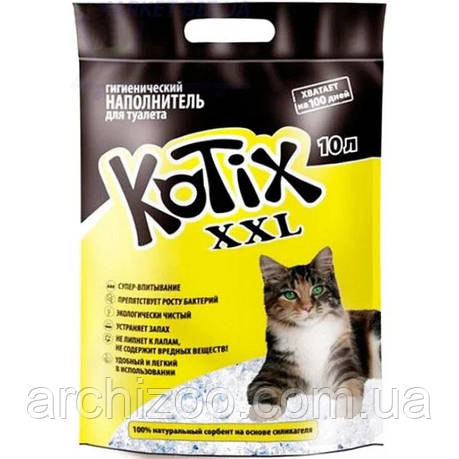 Силікагель Kotix 10л для котячого туалету, фото 2