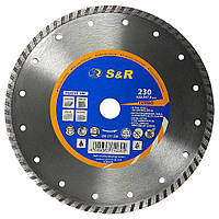 Алмазний диск по бетону S&R Meister Turbo 230 мм