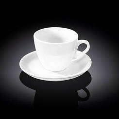 Чашка чайна WILMAX з блюдцем 300 мл Колір білий 993176