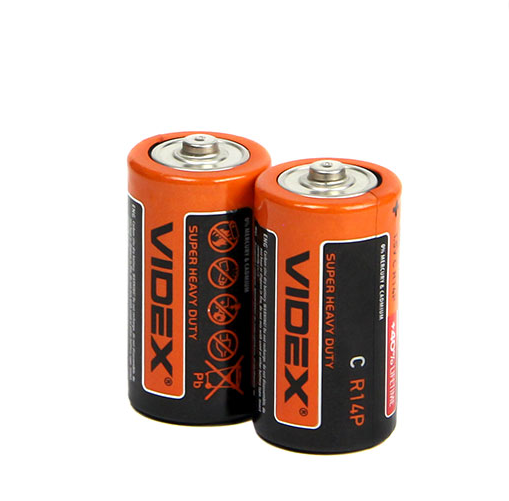 Батарейка Videx R14P(C) сольова