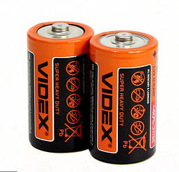 Батарейка Videx R20P(D) сольова