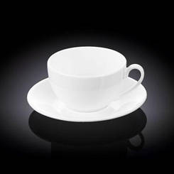 Чашка чайна з блюдцем WILMAX 300мл Колір білий 993190 / AB