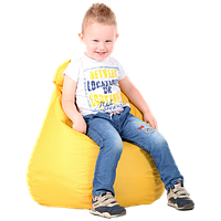 Кресло-мешок Груша Хатка детская Желтая (до 5 лет)