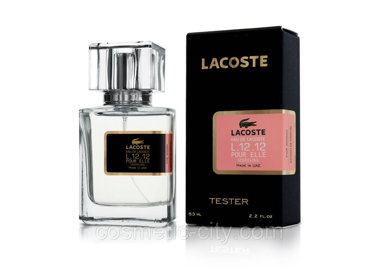 Тестер женский Lacoste Eau De L.12.12 Pour Elle Sparkling, 63 мл.