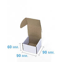 Упаковка подарка, самосборная белая (090 х 90 х 60), подарочная коробка белая, плотная коробка белая