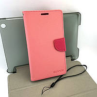 Чехол для LG G4 Stylus H540 книжка боковой с подставкой Goospery противоударный розовый