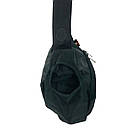 Сумка на коляску Baby Go Чорна з водовідштовхувального матеріалу з карабінами, фото 7