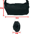 Сумка на коляску Baby Go Чорна з водовідштовхувального матеріалу з карабінами, фото 8