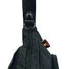 Сумка на коляску Baby Go Чорна з водовідштовхувального матеріалу з карабінами, фото 9