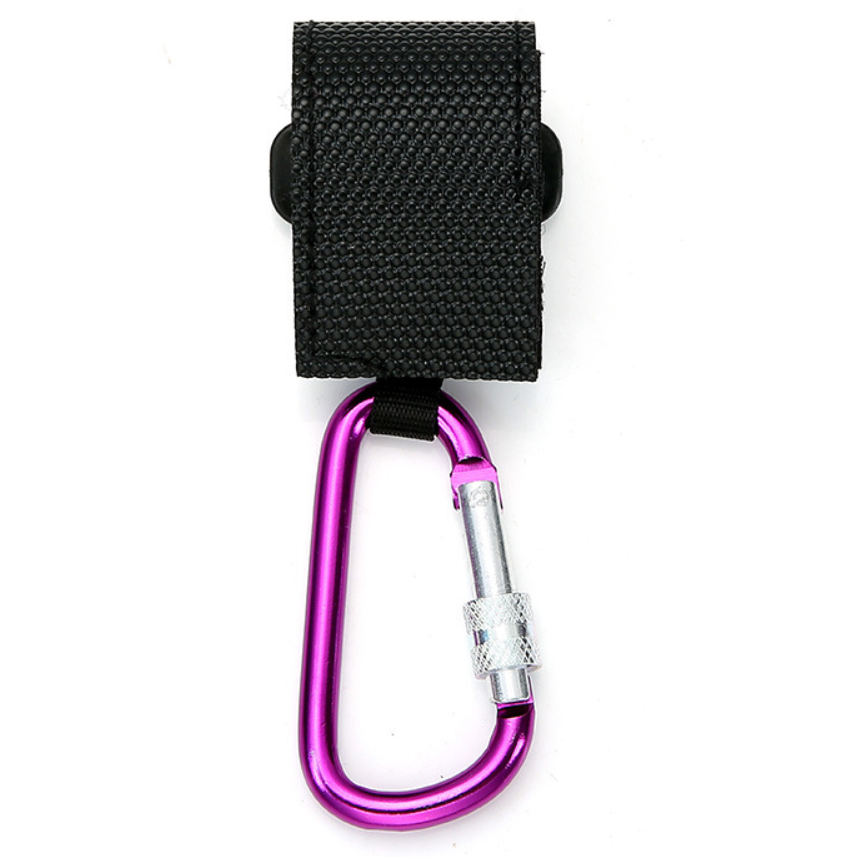Кріплення для сумки на коляску (Карабін-гачок), Belove Black Purple