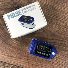 Пульсоксиметр PulseOximeter оксиметром на палець напалечный портативний прилад для вимірювання сатурації, фото 2
