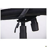 Крісло офісне Веб хром спинка сітка чорна для роботи та навчання школяреві, фото 7